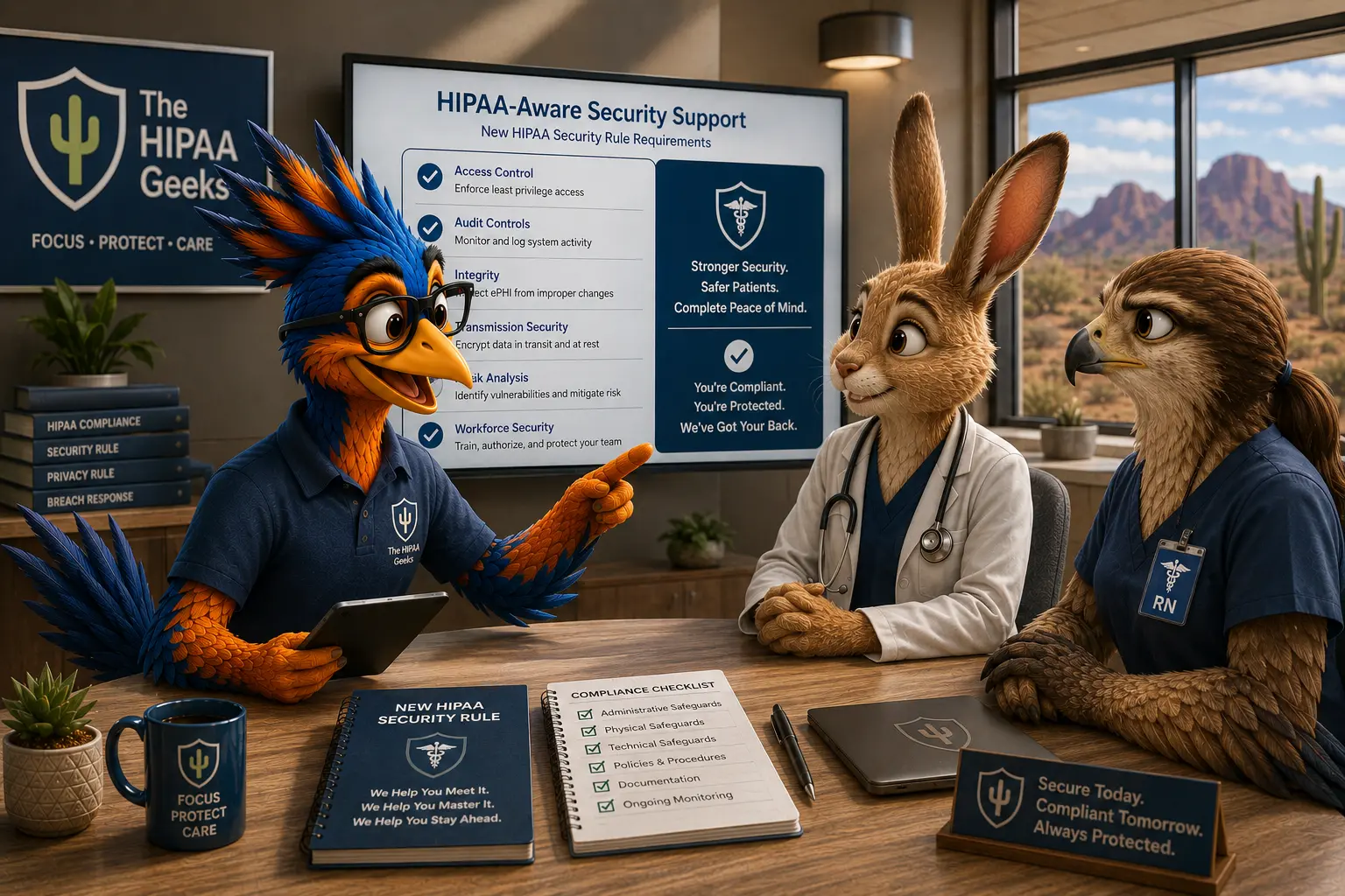 HIPAA-aware IT policies and technical safeguards