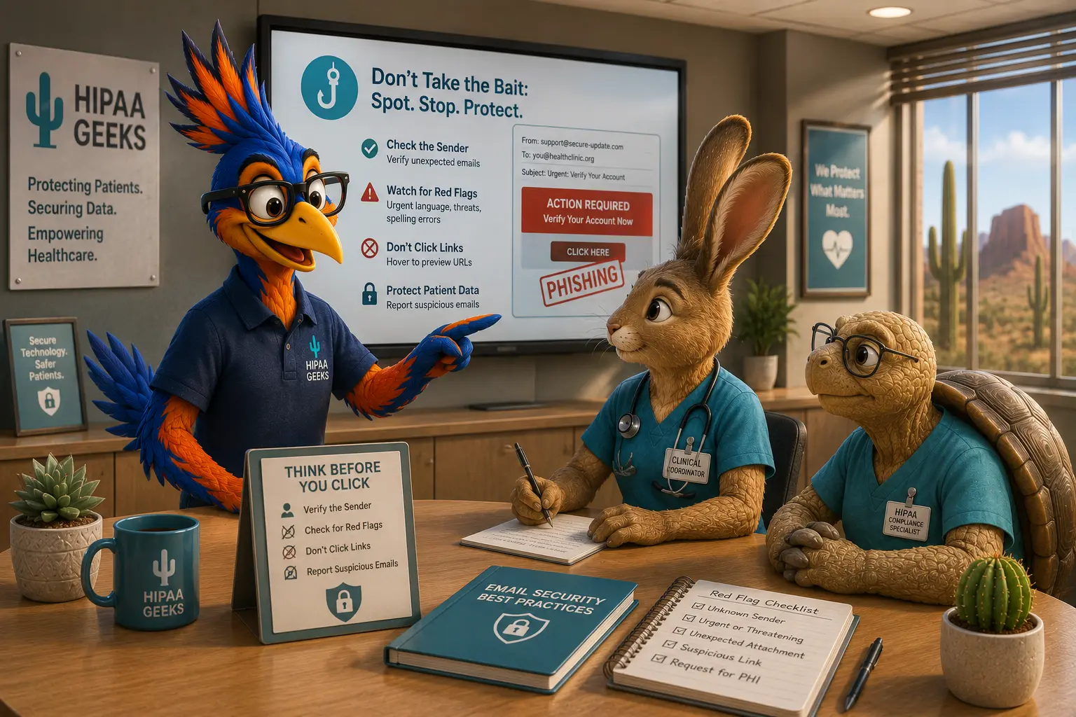 Healthcare phishing and email security support